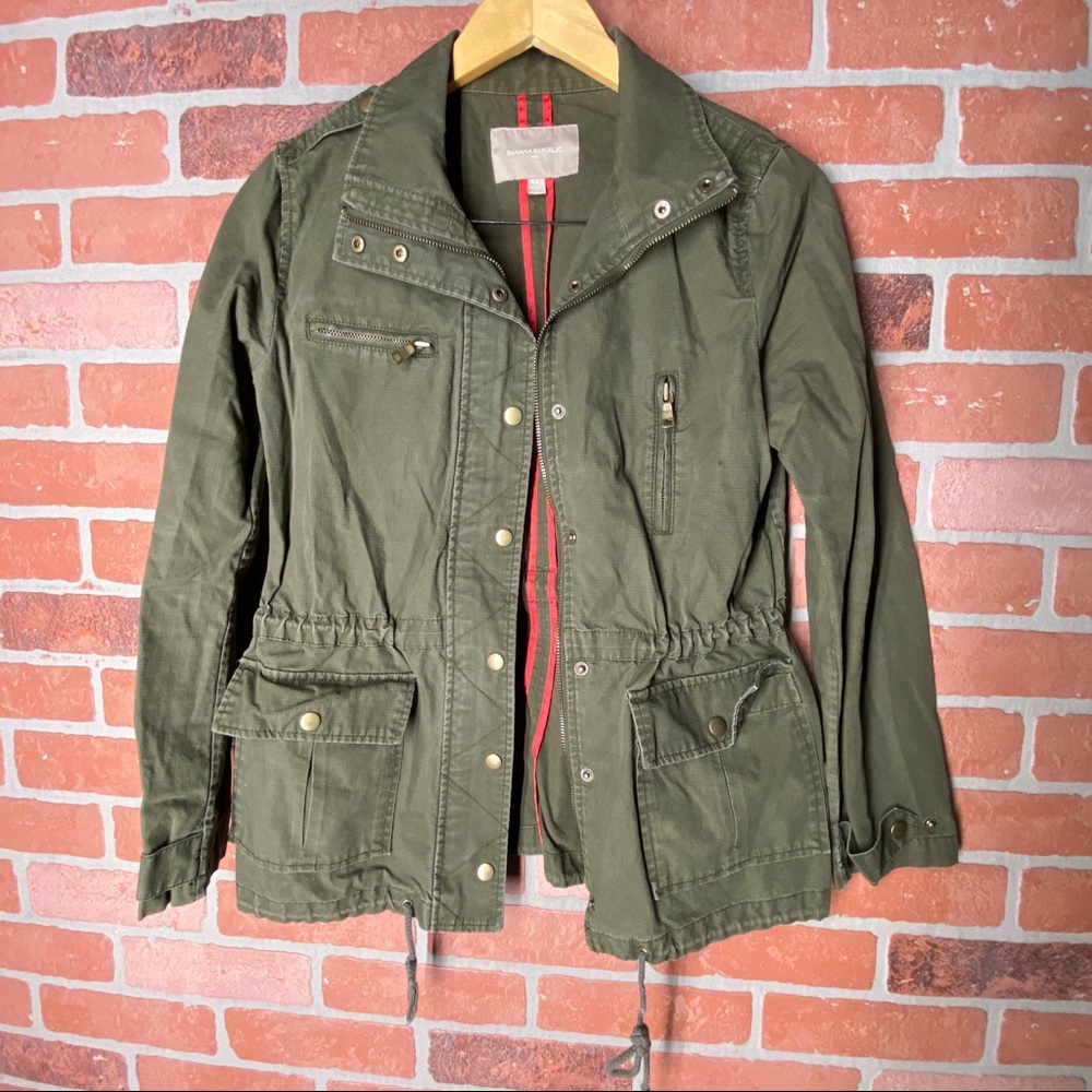 Banana republic green jacket size xs
